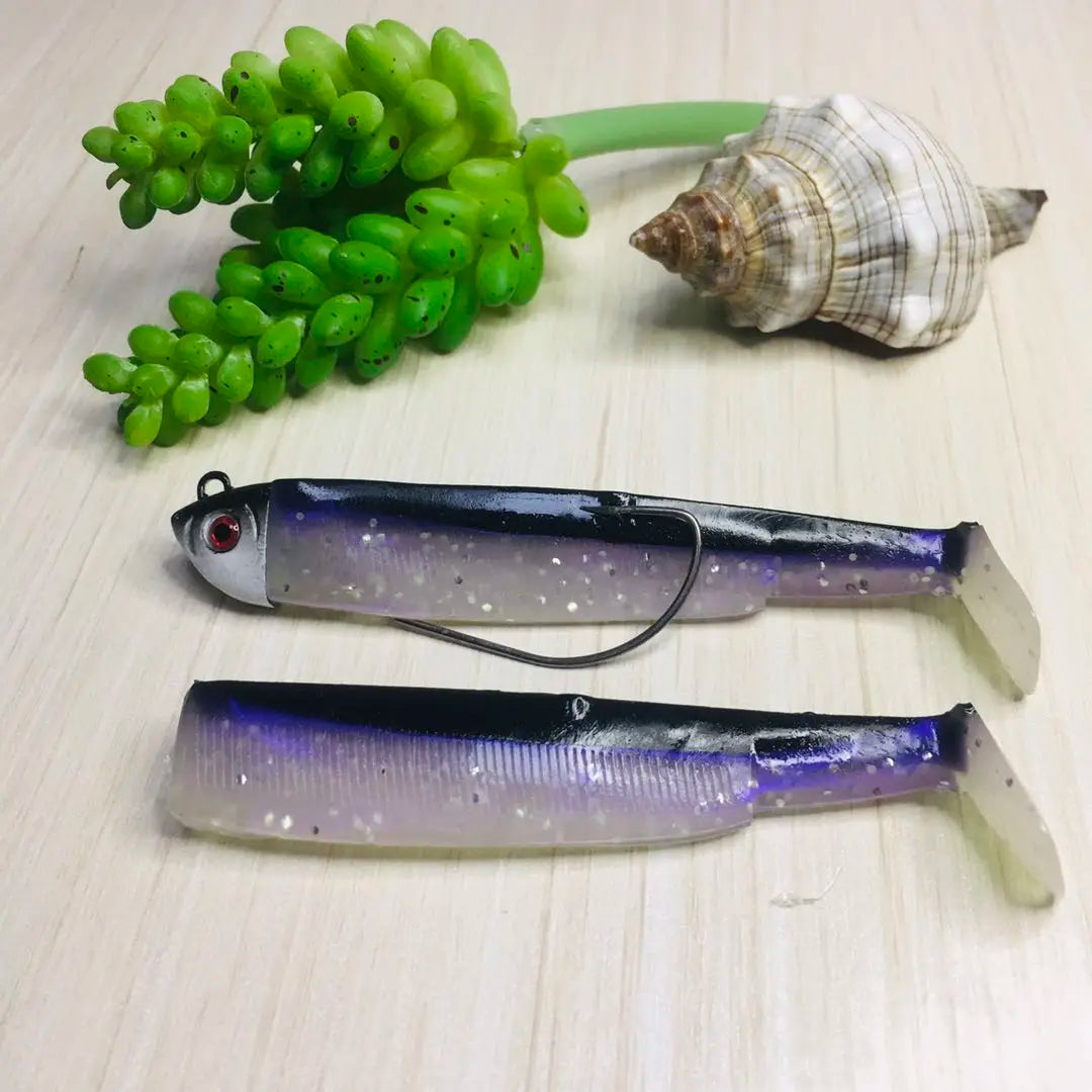 Minnow Fishing Lure 95mm Easy Shiner Fishing Lure Soft Lure 15/30g Swimbait Jig Head Bass Pike Sea Fishing lures Leurre Souple