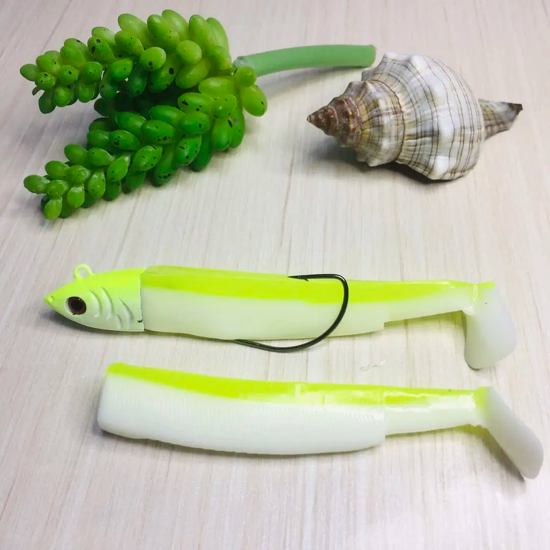 Minnow Fishing Lure 95mm Easy Shiner Fishing Lure Soft Lure 15/30g Swimbait Jig Head Bass Pike Sea Fishing lures Leurre Souple