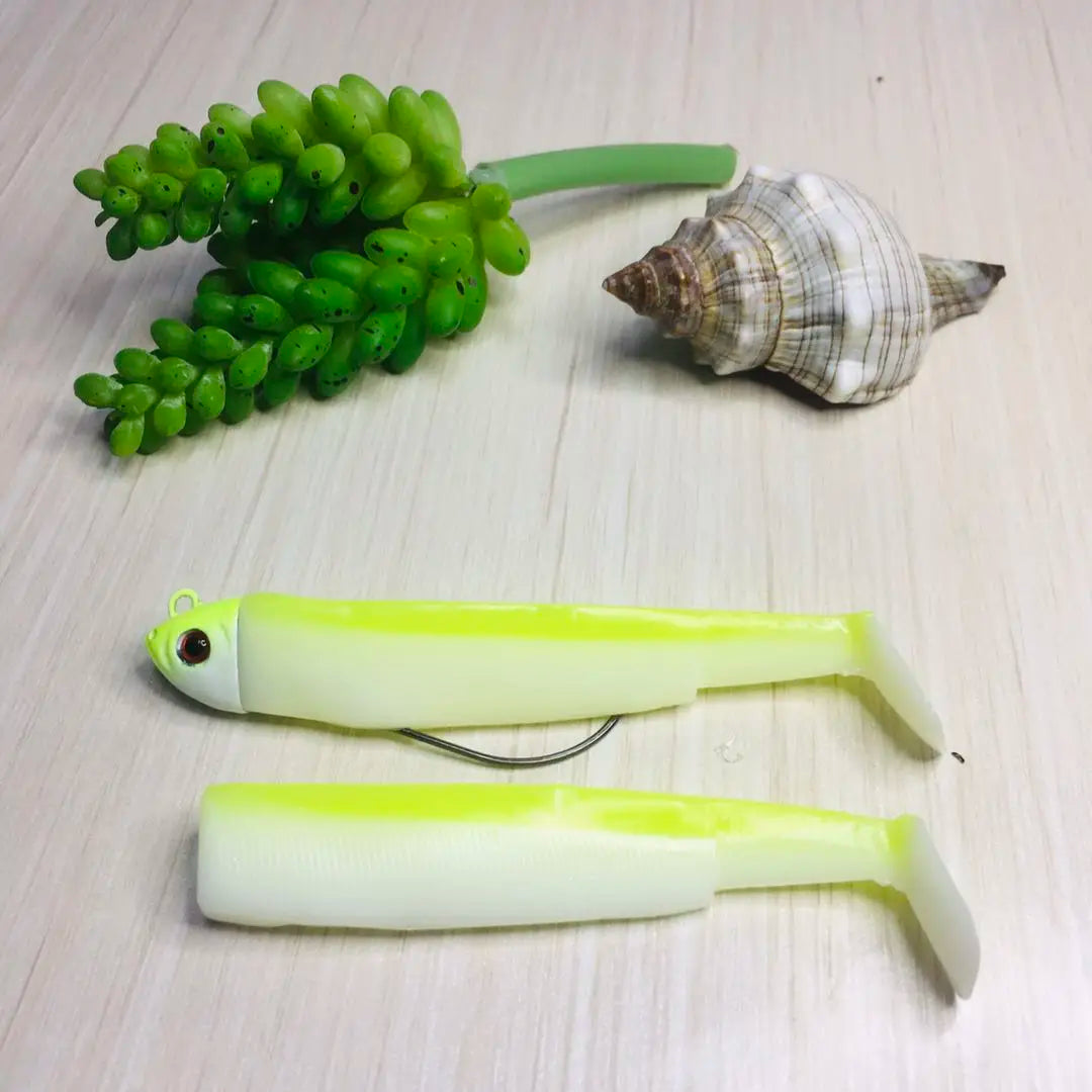 Minnow Fishing Lure 95mm Easy Shiner Fishing Lure Soft Lure 15/30g Swimbait Jig Head Bass Pike Sea Fishing lures Leurre Souple