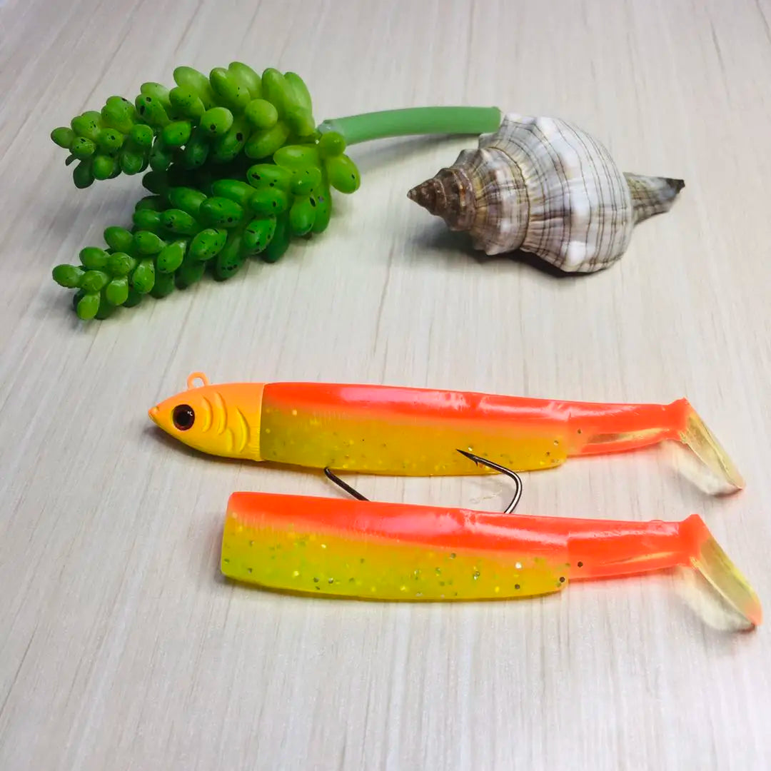 Minnow Fishing Lure 95mm Easy Shiner Fishing Lure Soft Lure 15/30g Swimbait Jig Head Bass Pike Sea Fishing lures Leurre Souple