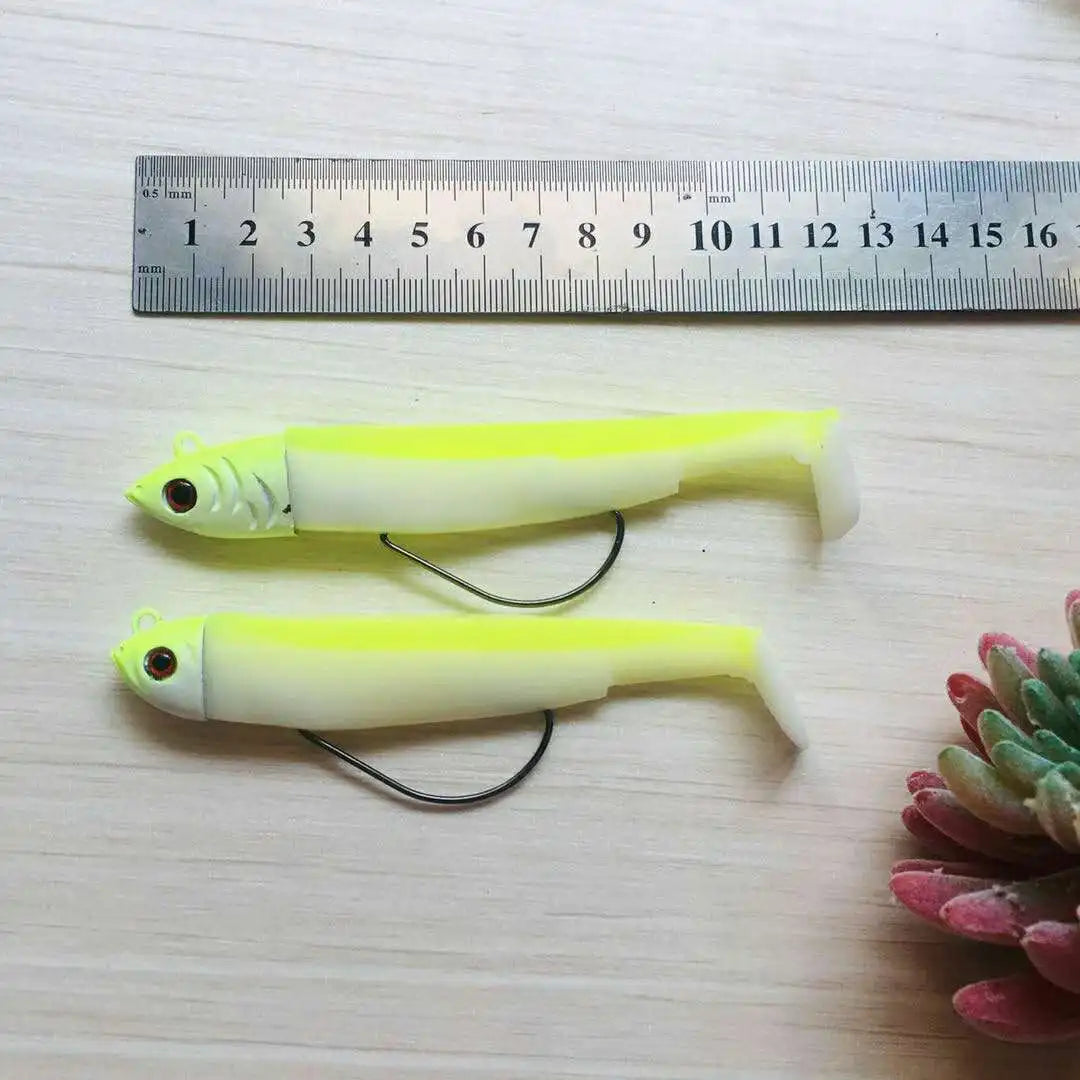Minnow Fishing Lure 95mm Easy Shiner Fishing Lure Soft Lure 15/30g Swimbait Jig Head Bass Pike Sea Fishing lures Leurre Souple