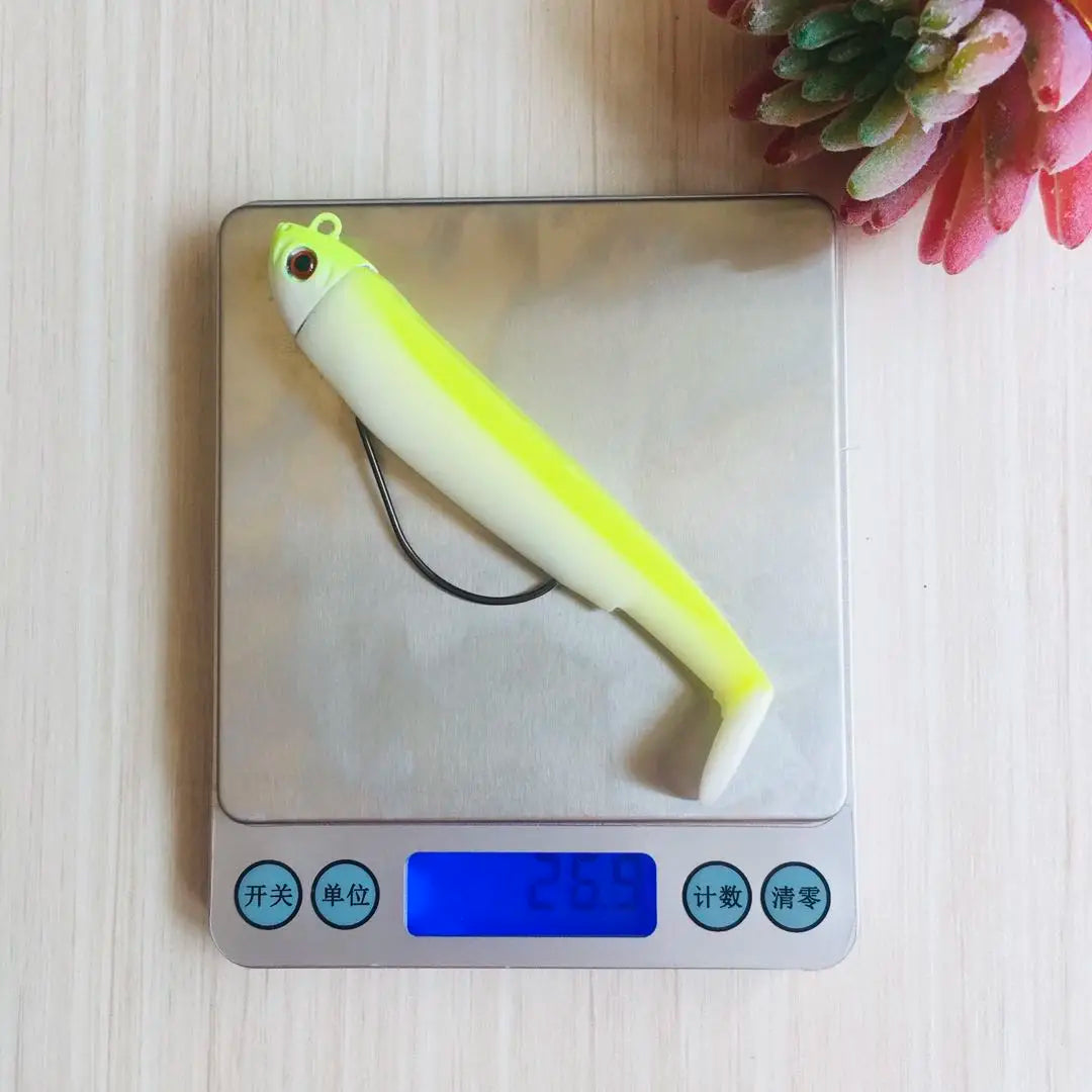 Minnow Fishing Lure 95mm Easy Shiner Fishing Lure Soft Lure 15/30g Swimbait Jig Head Bass Pike Sea Fishing lures Leurre Souple