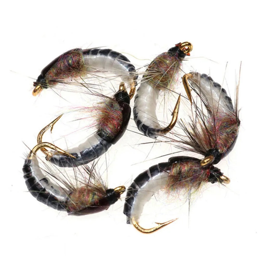 Fishing Insect Bait Lure Realistic Nymph Scud Fly For Trout Fishing Artificial Insect Bait Lure Scud Worm Fishing Accessories