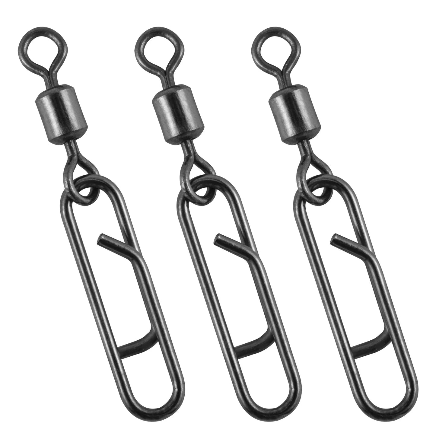 Stainless Steel Fishing Swivel Snap, Quick Change, Power Clips, Hook Lure Connector, High Strength Speed, 20pcs